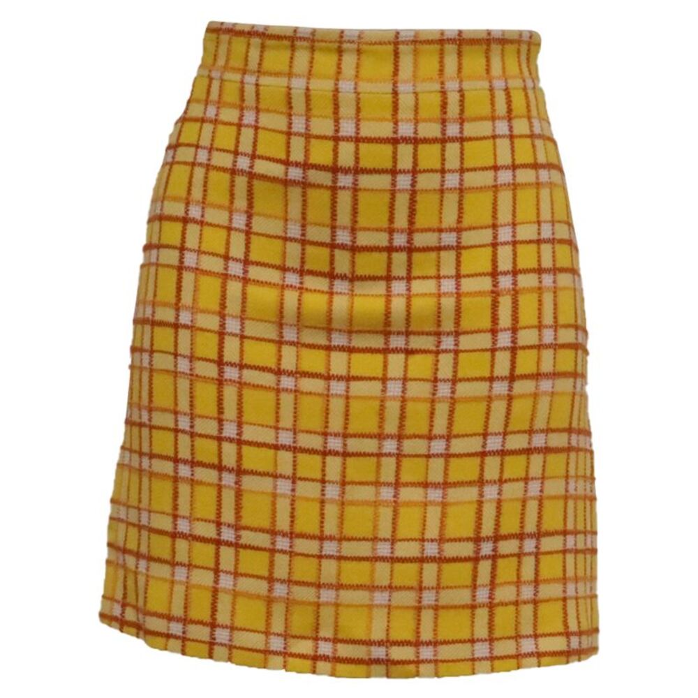 Gucci 2020 Mini Skirt in Yellow Wool